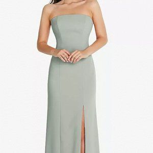 Thread TH089..Strapless Scoop Back Maxi Dress with Front Slit..Willow..Size XXS